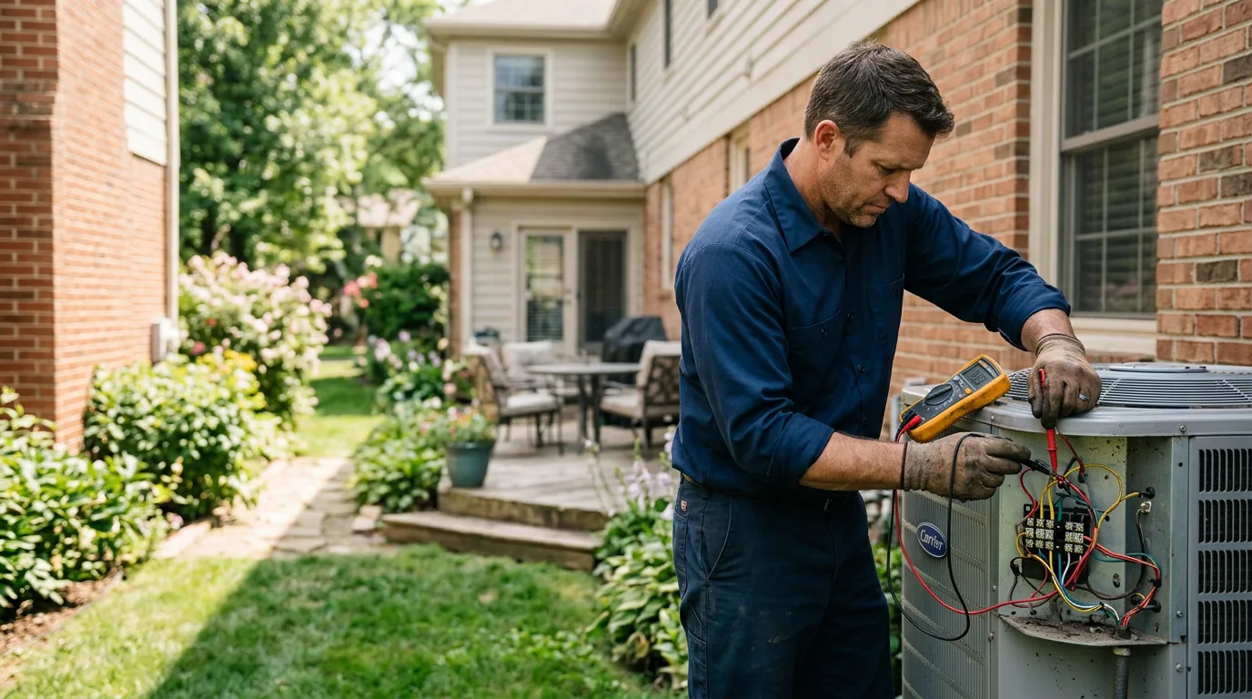 HVAC technician working near East Greenville, PA